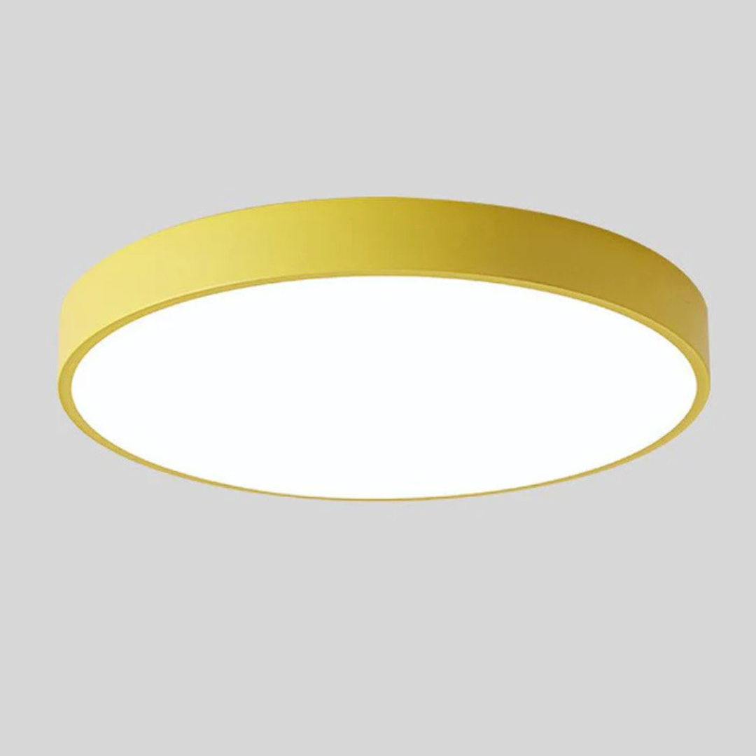 LED Ceiling Lamp with Scandinavian Design in Wood & Acrylic