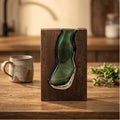 Thalia Glass & Wood Vase